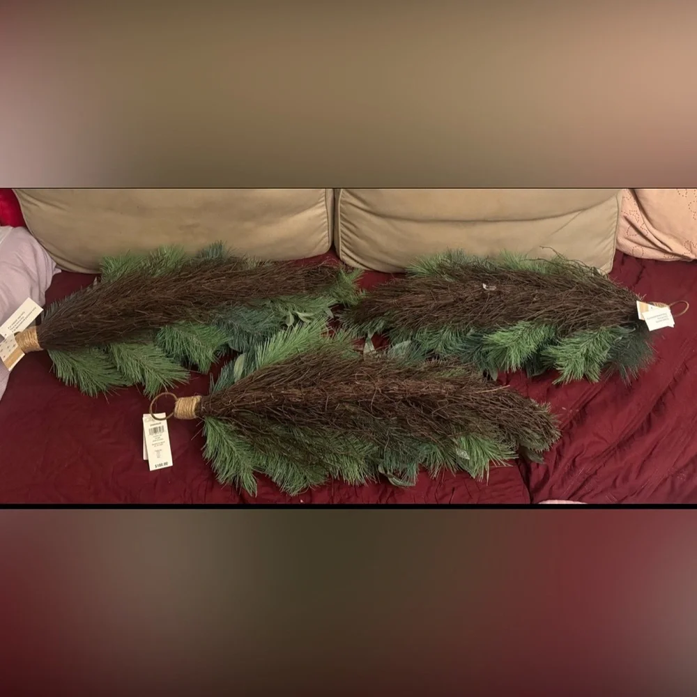3 Christmas swags / home decoration